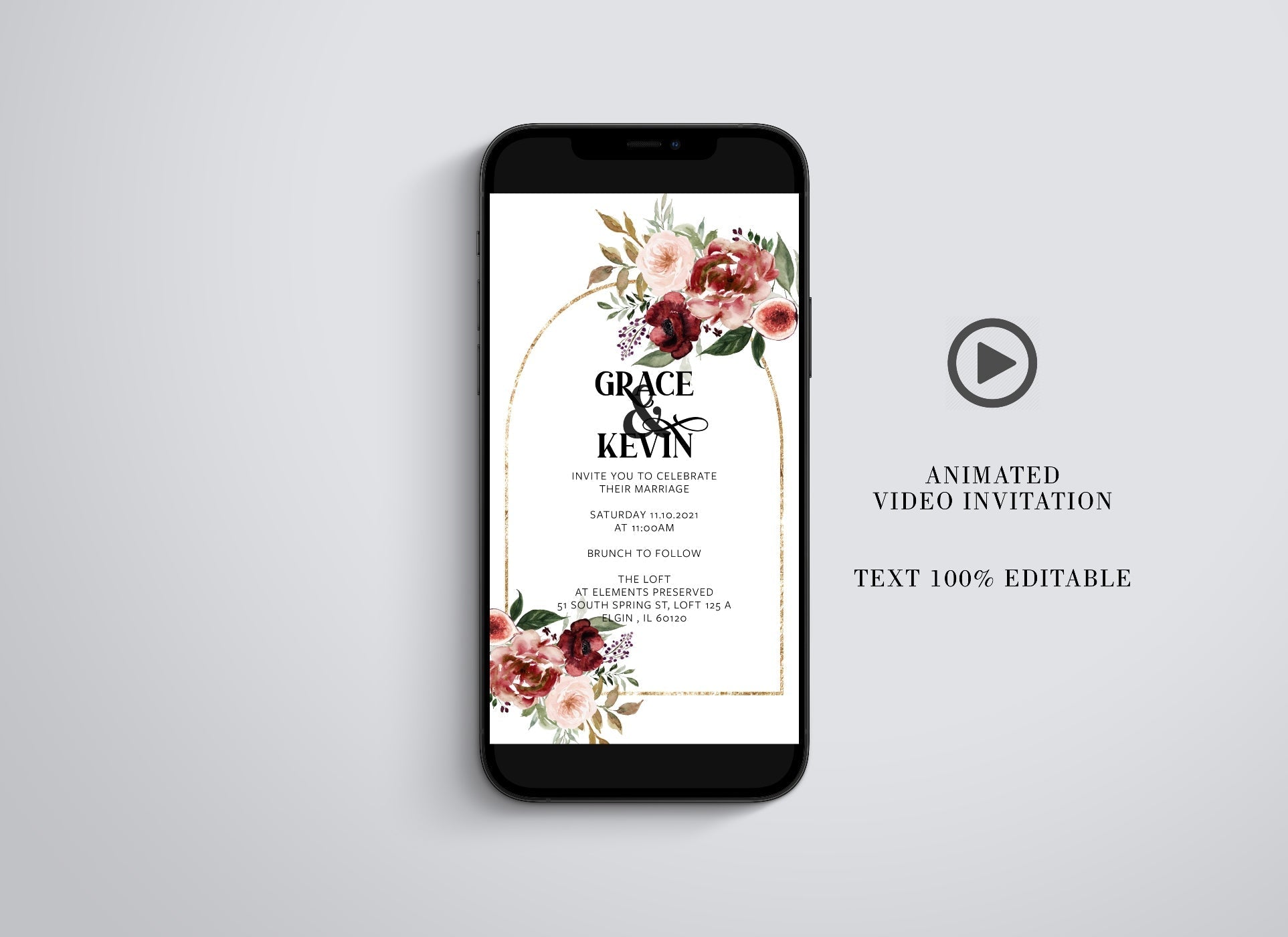 Video Wedding Invitation | Wedding Invitation | Video Invitation | Animated Video Invitation | shops Motion Graphics Invite | Helen