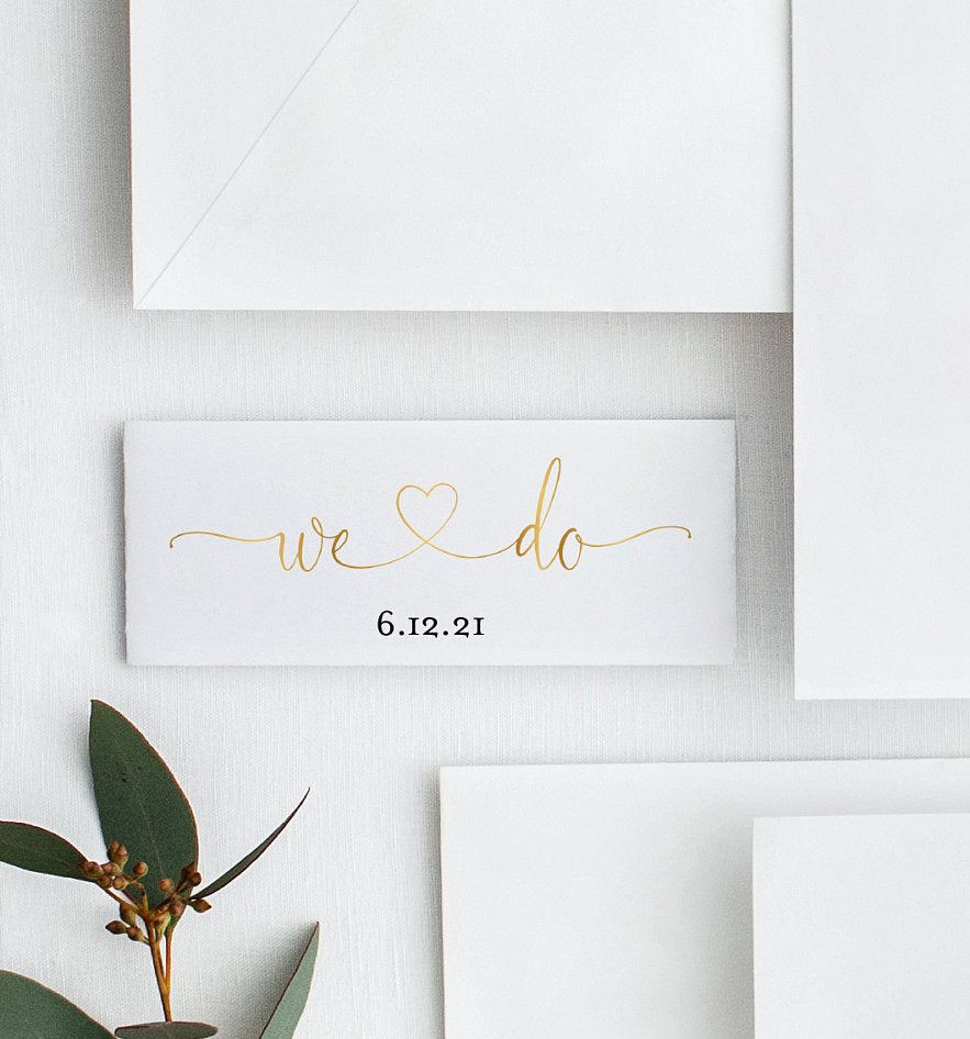 Gold Elegant Wedding Invitation Editable Minimalist Wedding 