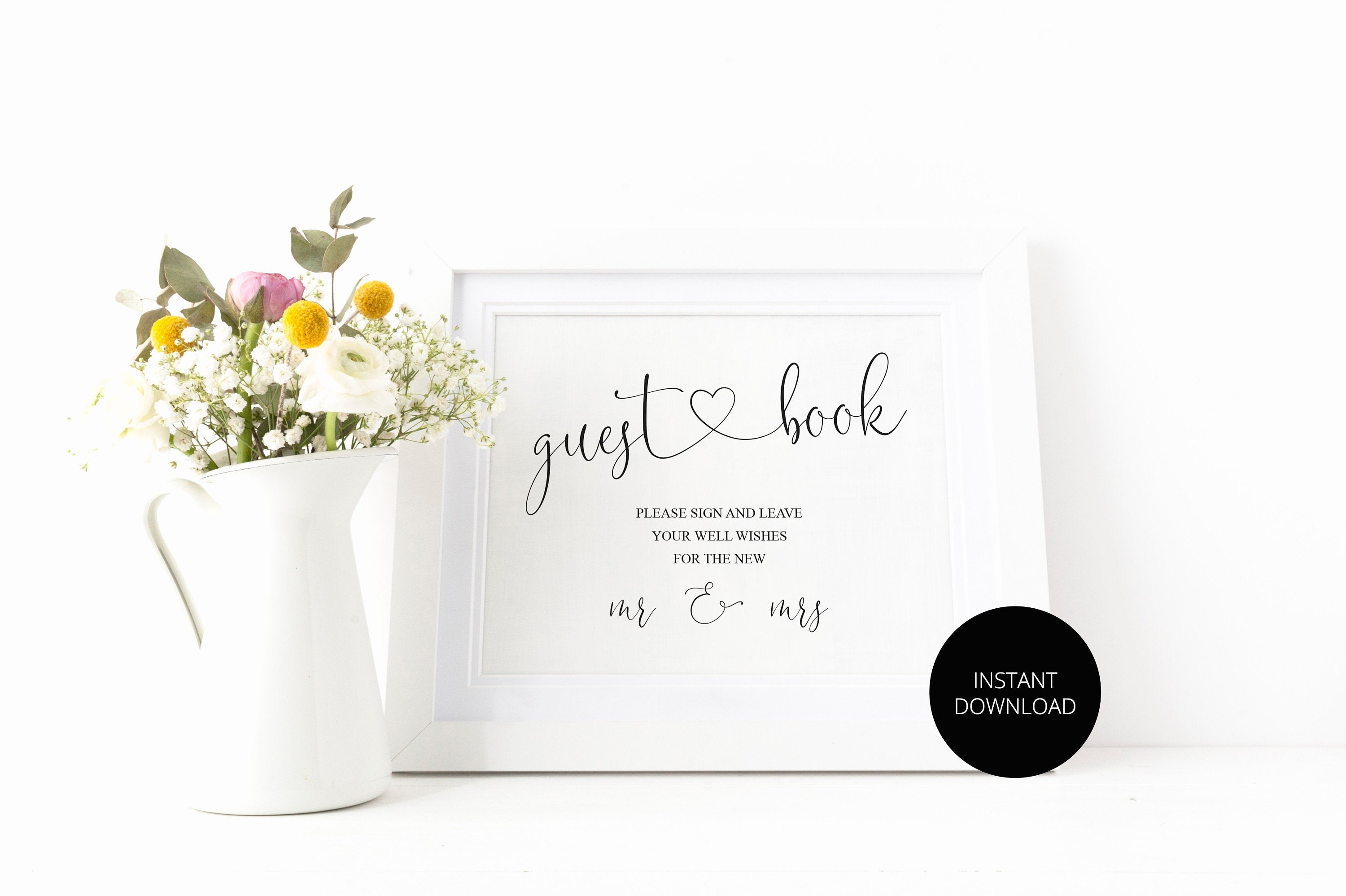 Guestbook Signage outlet + Guestbook