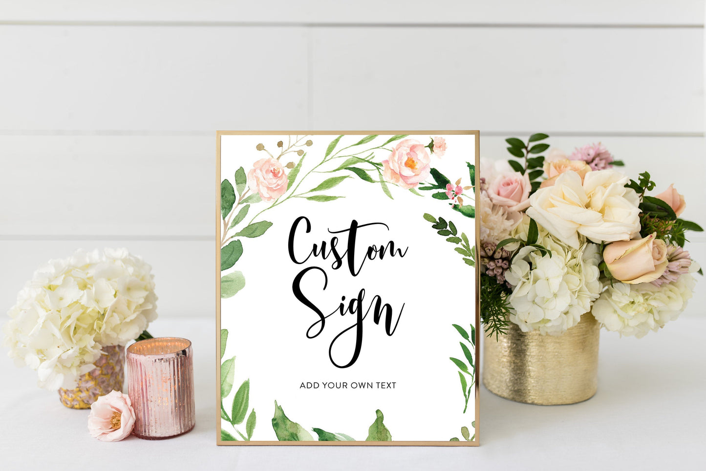 Blush Floral Custom Sign Printable Template Peach Floral Baby Shower Welcome Sign Bridal Shower Decoration  #WB2  SAVVY PAPER CO