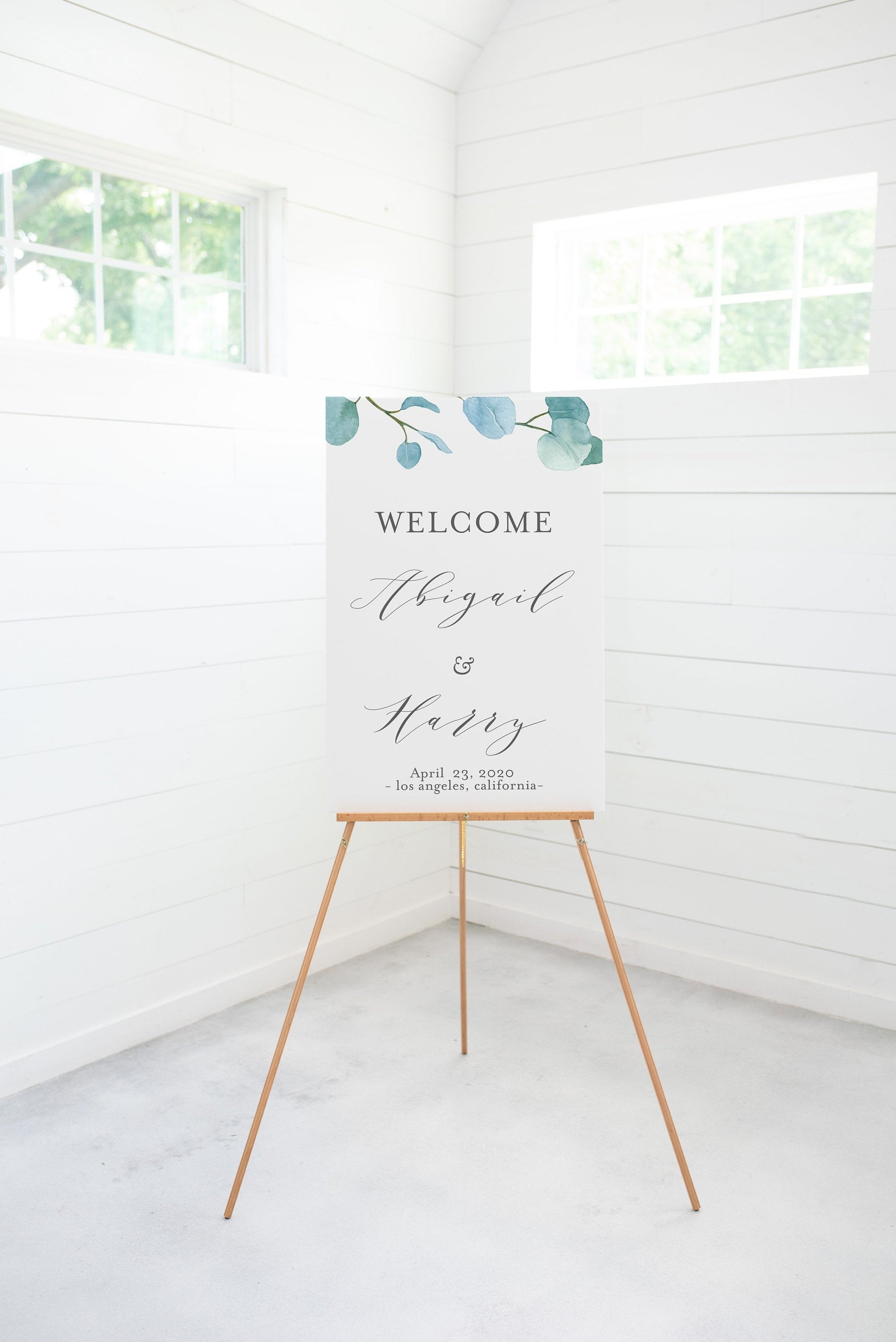 Blush Wedding Printable Welcome Sign Editable Template Instant Download Greenery - Abi SIGNS | PHOTO BOOTH SAVVY PAPER CO