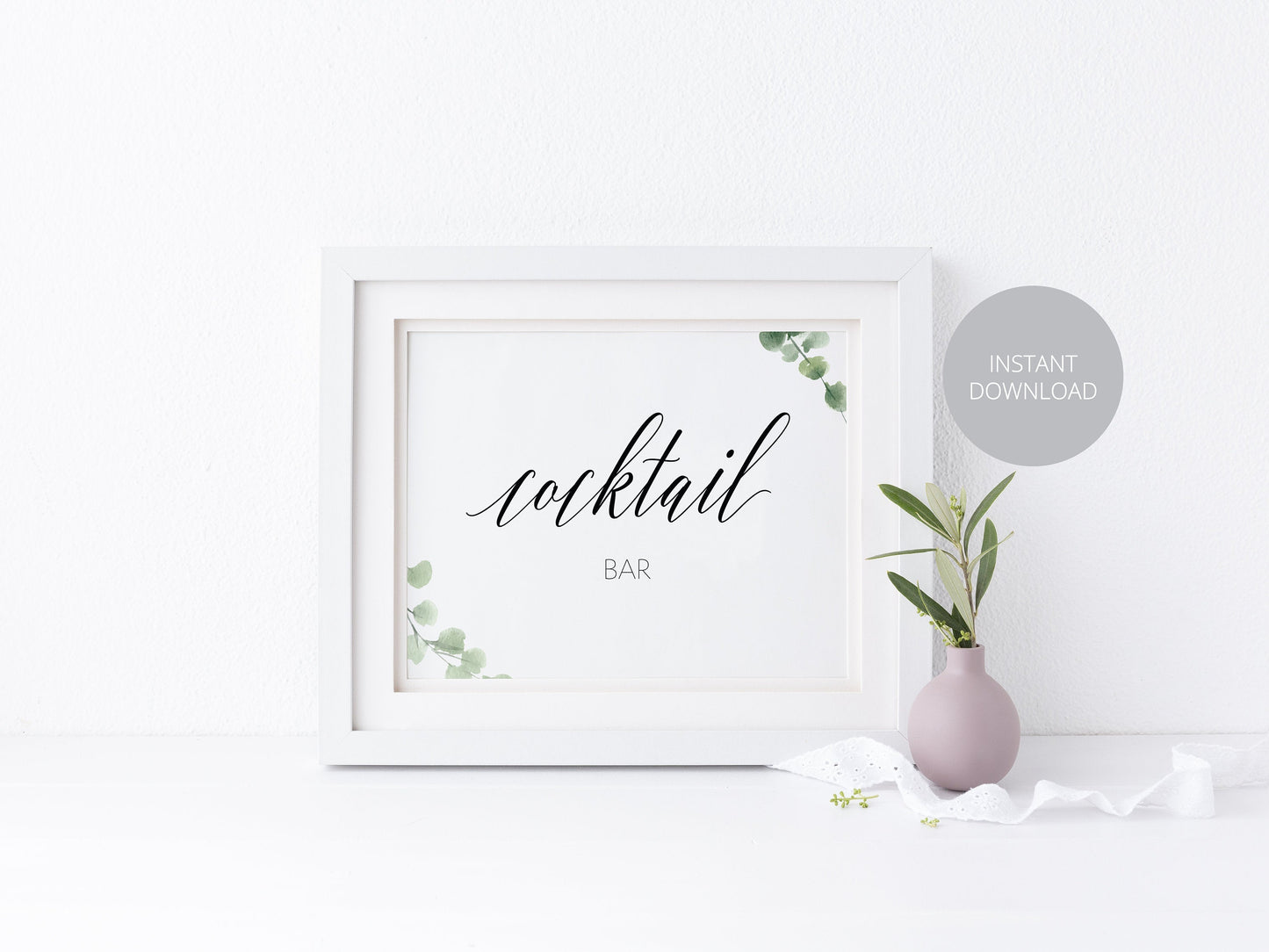 Cocktail Bar Sign, Wedding Decor, Bridal Shower Sign, Wedding sign, Printable Sign, Instant Download, Wedding Signage, Reception Sign SIGNS | PHOTO BOOTH SAVVY PAPER CO