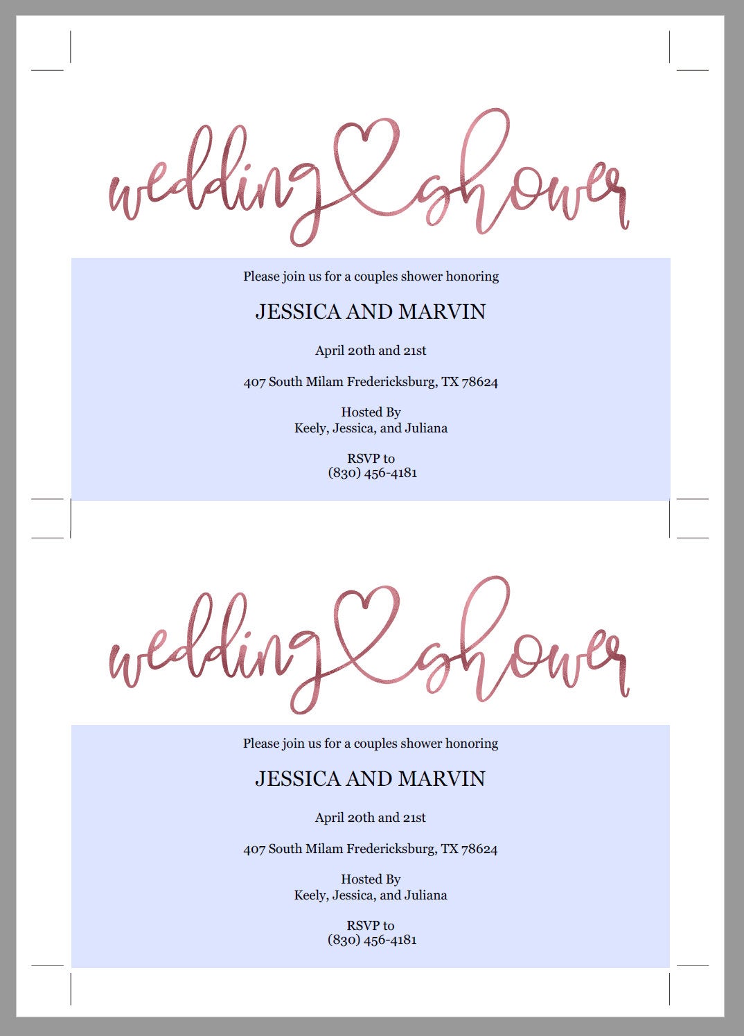 Gold Wedding Shower Invitation Instant Download Printable Editable Template DIY Bridal Shower Invite -JESSICA SHOWERS | BACHELORETTE SAVVY PAPER CO