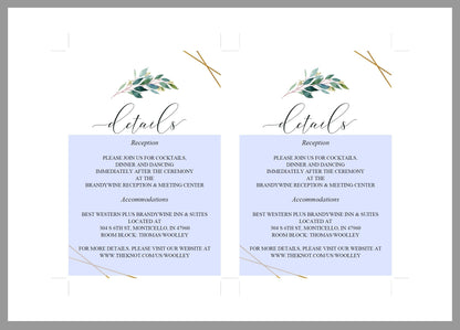 Greenery Wedding Invitation Set Template,Printable Wedding Invitation,Geometric Gold Wedding,Instant Download,Editable Invitation- TARA WEDDING INVITATION SETS SAVVY PAPER CO