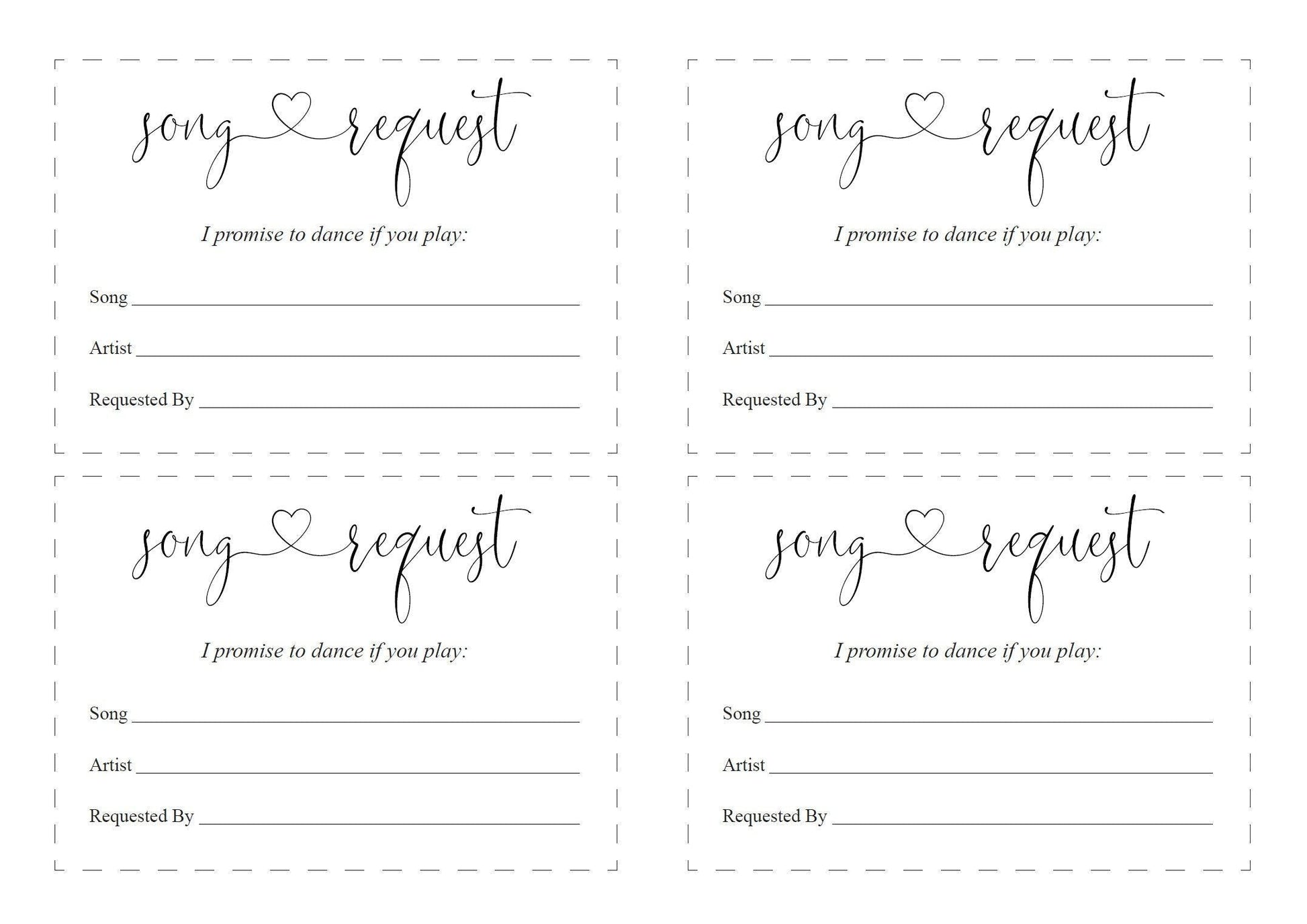 Let's dance card, Song Request Insert Card Template, Dancing Card, Dan – SAVVY PAPER CO let-s-dance-card-song-request-insert-card-template-dancing-card-dan-savvy-paper-co