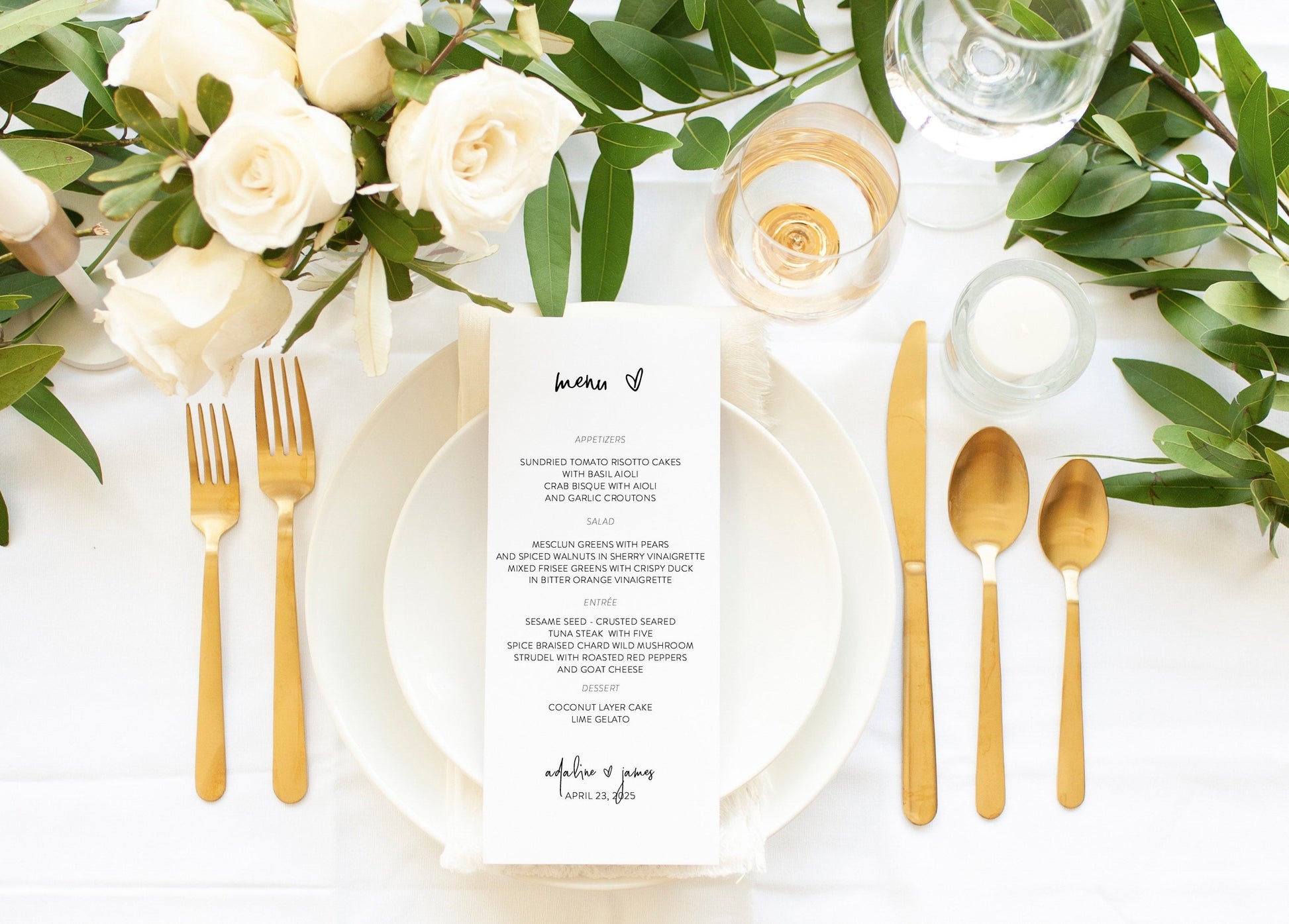 Minimalist Wedding Menu Printable Wedding Menu Template Printable Menu Card Instant Download Editable Templett - Donna MENU|PROGRAMS|TIMELINE SAVVY PAPER CO
