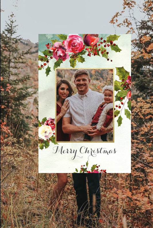 Photo Booth Frame, Christmas Photo Prop, Floral, Printable,Photo Booth, Photo Booth Props, Instant Download, Selfie Frame #CH  SAVVY PAPER CO