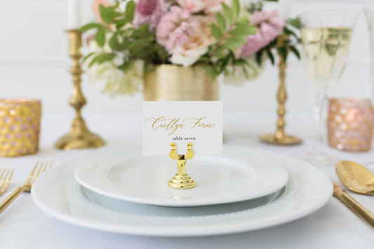 Place Card Template Templett Wedding Escort Cards Printable Place Card, Place Cards Gold Editable Wedding - Grace PLACE CARDS SAVVY PAPER CO