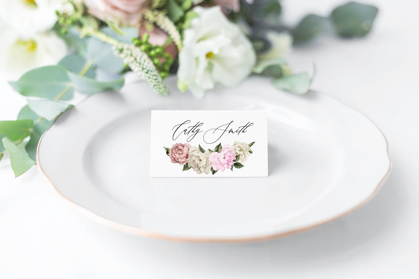 Place Card Template Wedding Escort Cards Printable Place Card Cards Floral Editable Wedding - Harper PLACE CARDS SAVVY PAPER CO