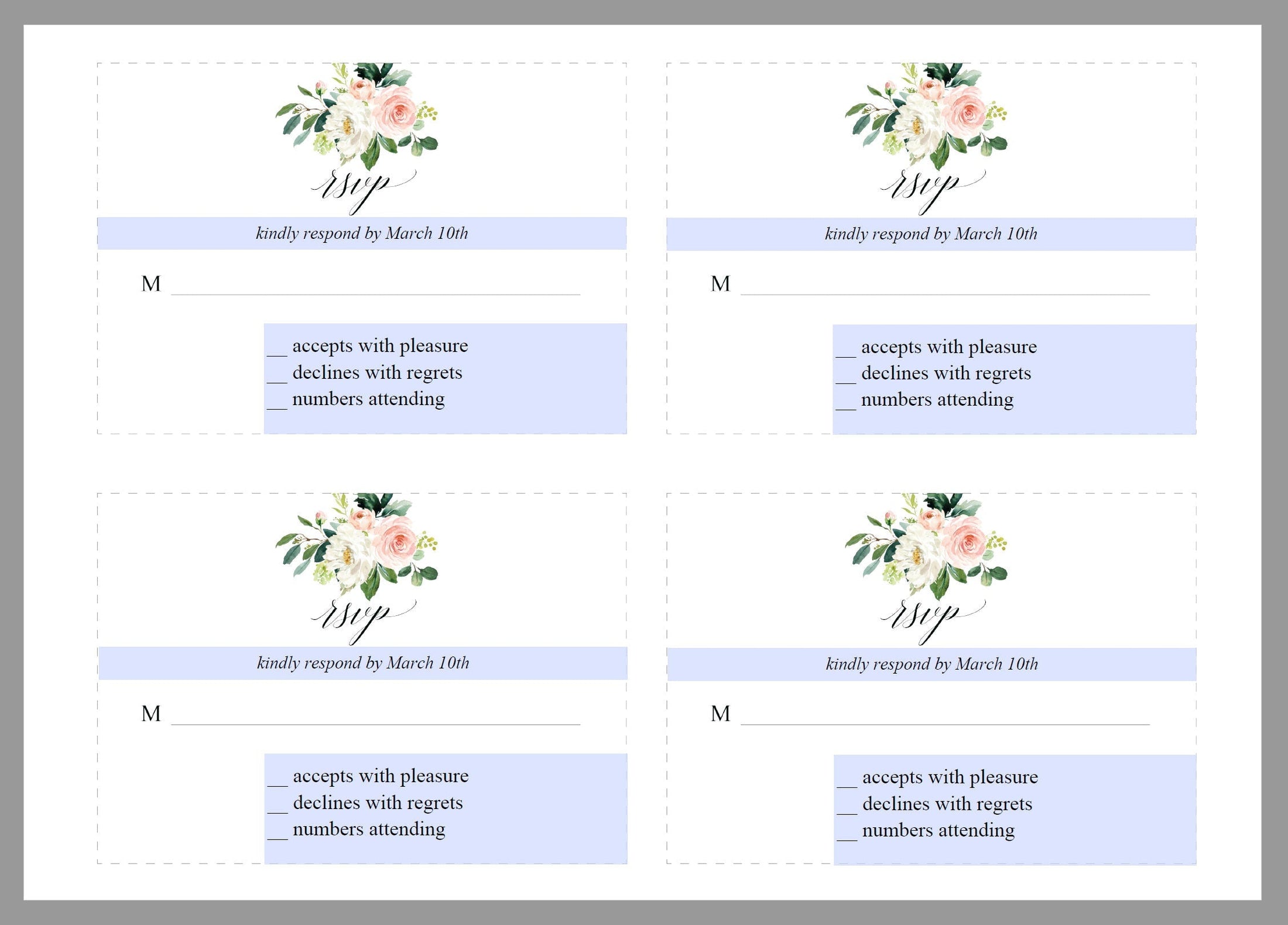 Printable Greenery Rustic Wedding Invitation Set Editable Template, Di 