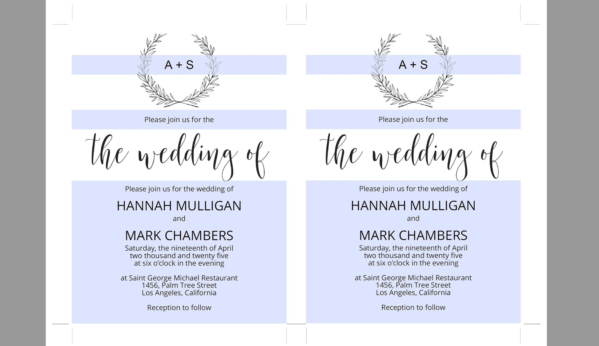 Printable Rustic Wedding Invitation Set Editable Template, DIY Instant Download Invites, Invitation Suite - Hannah WEDDING INVITATION SETS SAVVY PAPER CO