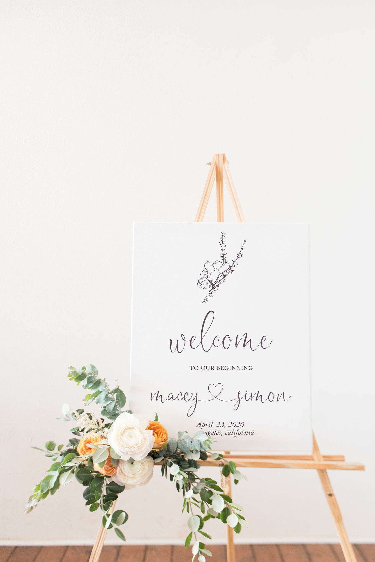 Printable Wedding Welcome Sign Editable Template Instant Download - Macey SIGNS | PHOTO BOOTH SAVVY PAPER CO