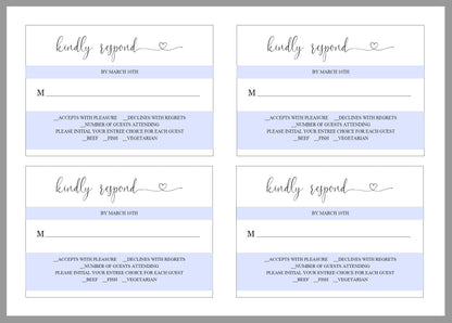 RSVP Card Template, Wedding RSVP, Response Card, RSVP cards, Rustic Wedding, Printable rsvp, Wedding Response  - Heather RSVP & DETAILS CARDS SAVVY PAPER CO