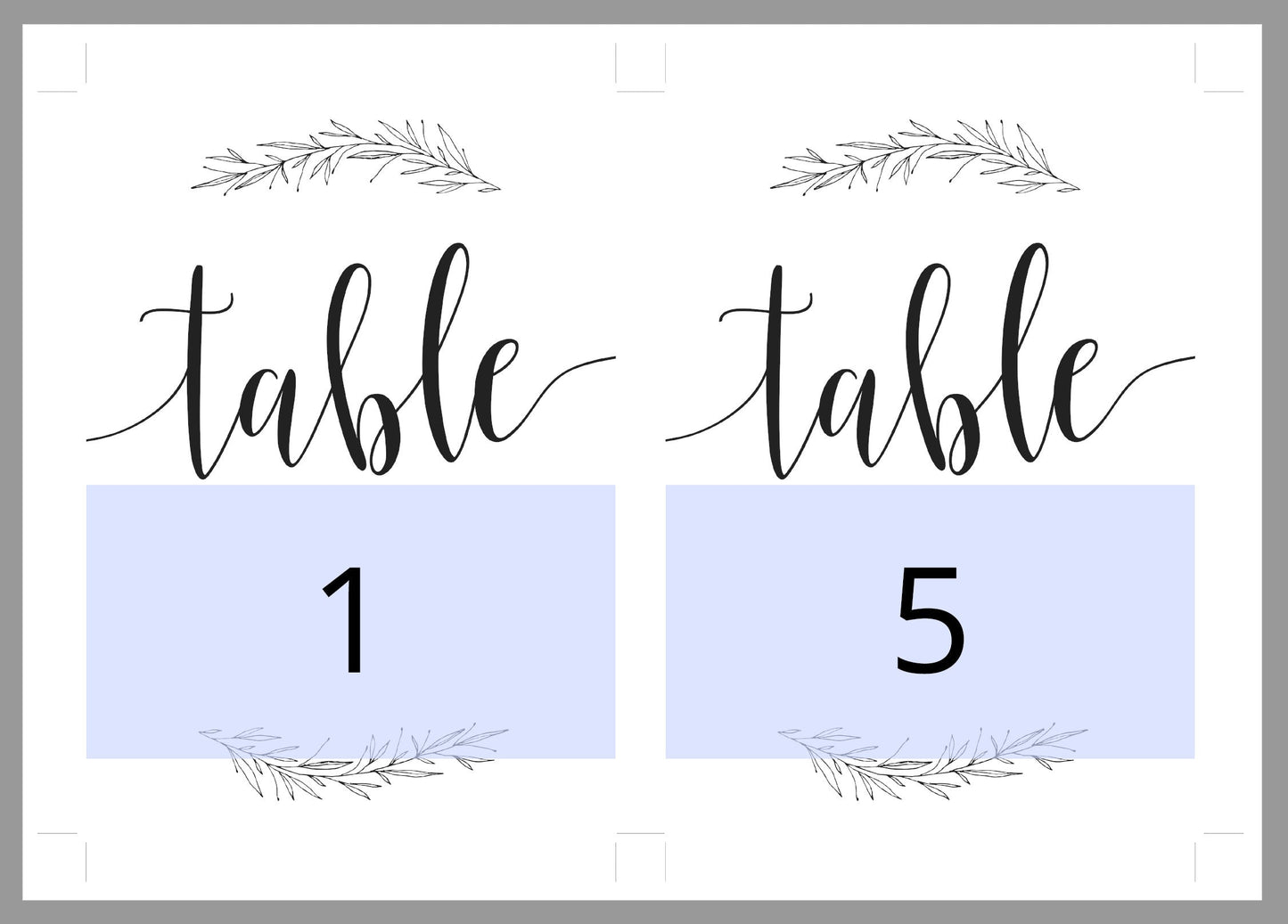 Rustic Wedding Table Number, Wedding Table, Printable Numbers, Instant Download,DIY Table Numbers, Table Cards, Wreath, Laurel  -HANNAH TABLE NUMBERS SAVVY PAPER CO
