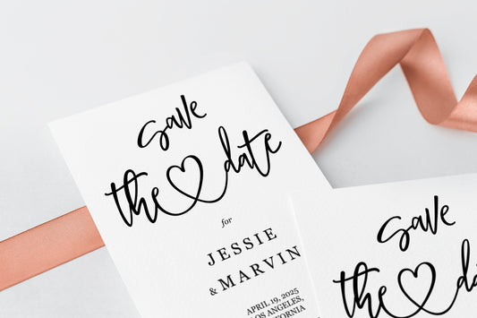 Save the Date Card Instant Download Printable Editable Template Wedding Invite - JESSICA SHOWERS | BACHELORETTE SAVVY PAPER CO