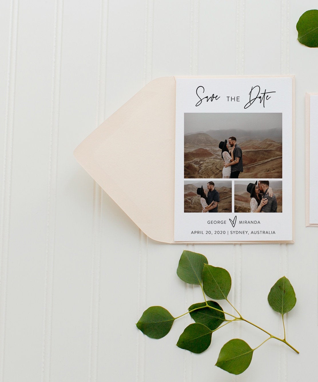 Save the Date Template, Photo Save The Date Template, Save Our Date Cards, Photography Instant Download - Mira  SAVVY PAPER CO