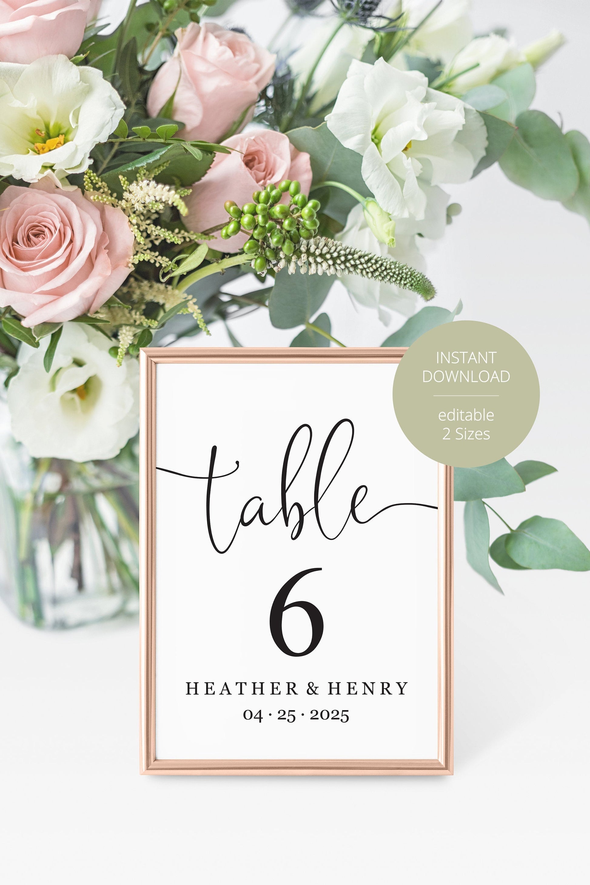 Simple Wedding Table Number, Wedding Table Printable Numbers Instant Download, DIY Table Numbers Cards, Calligraphy Rustic  -Heather  SAVVY PAPER CO