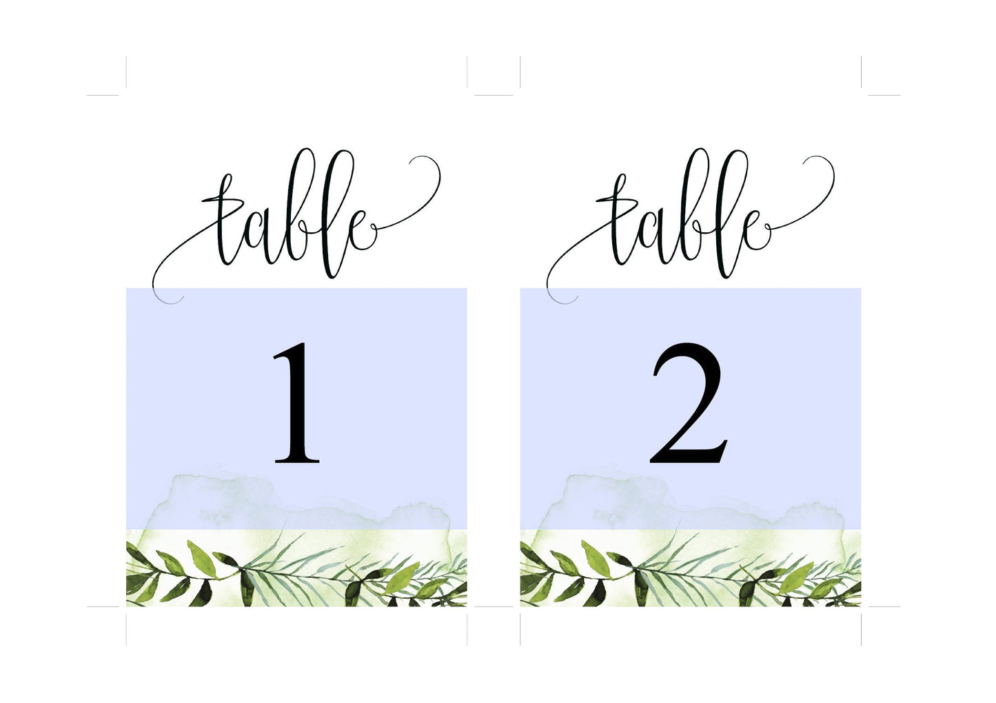 Simple Wedding Table Number, Wedding Table, Printable Numbers, Instant Download, DIY Table Numbers, Cards, Greenery, Rustic  - Melissa TABLE NUMBERS SAVVY PAPER CO