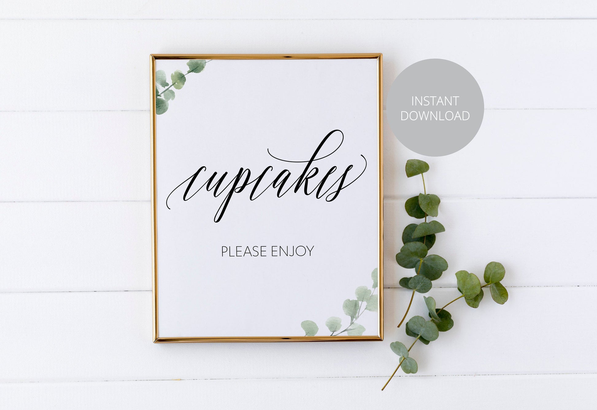 Wedding Cupcake Sign, Cupcake Bar Sign, Cupcake Decor, Wedding sign, Printable Sign, Instant Download, Wedding Signage, Reception Sign SIGNS | PHOTO BOOTH SAVVY PAPER CO