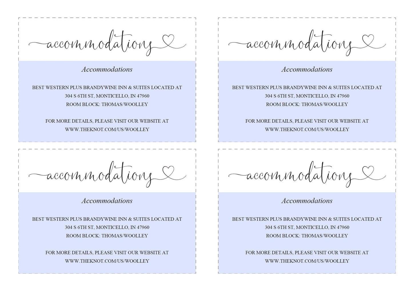 Wedding Details Card Template, Instant Download,Information Card,Wedding Info Card,Accommodations Card,Directions Card, Enclosure  - Heather TAGS | TY | INSERTS SAVVY PAPER CO