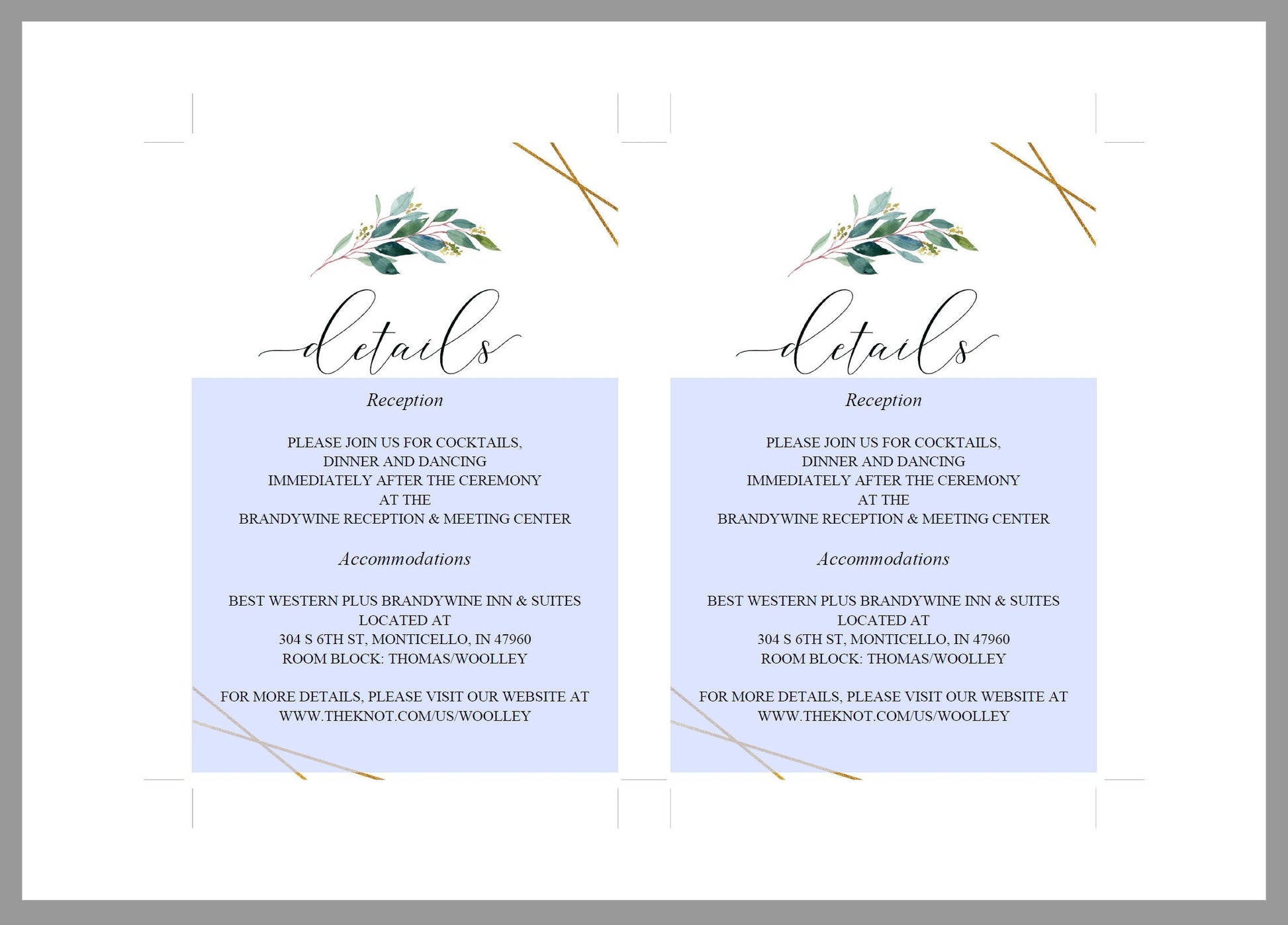 Wedding Details Card Template, Instant Download, Information Card, Wedding Info Card, Gold Wedding,Details Template, Geometric  - TARA RSVP & DETAILS CARDS SAVVY PAPER CO