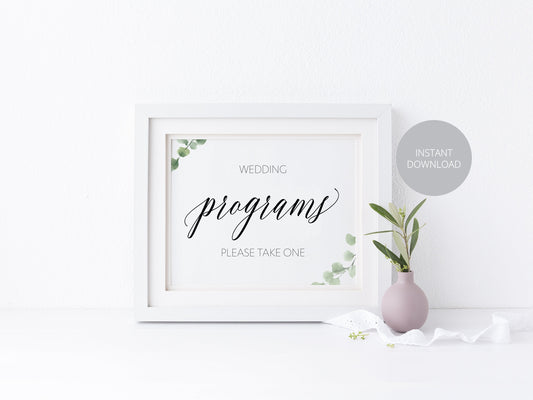 Wedding Program Sign,Wedding Programs,Ceremony Sign,Rustic Wedding, Wedding Signs, Printable, Wedding Decor,Program Sign, Instant Download SIGNS | PHOTO BOOTH SAVVY PAPER CO