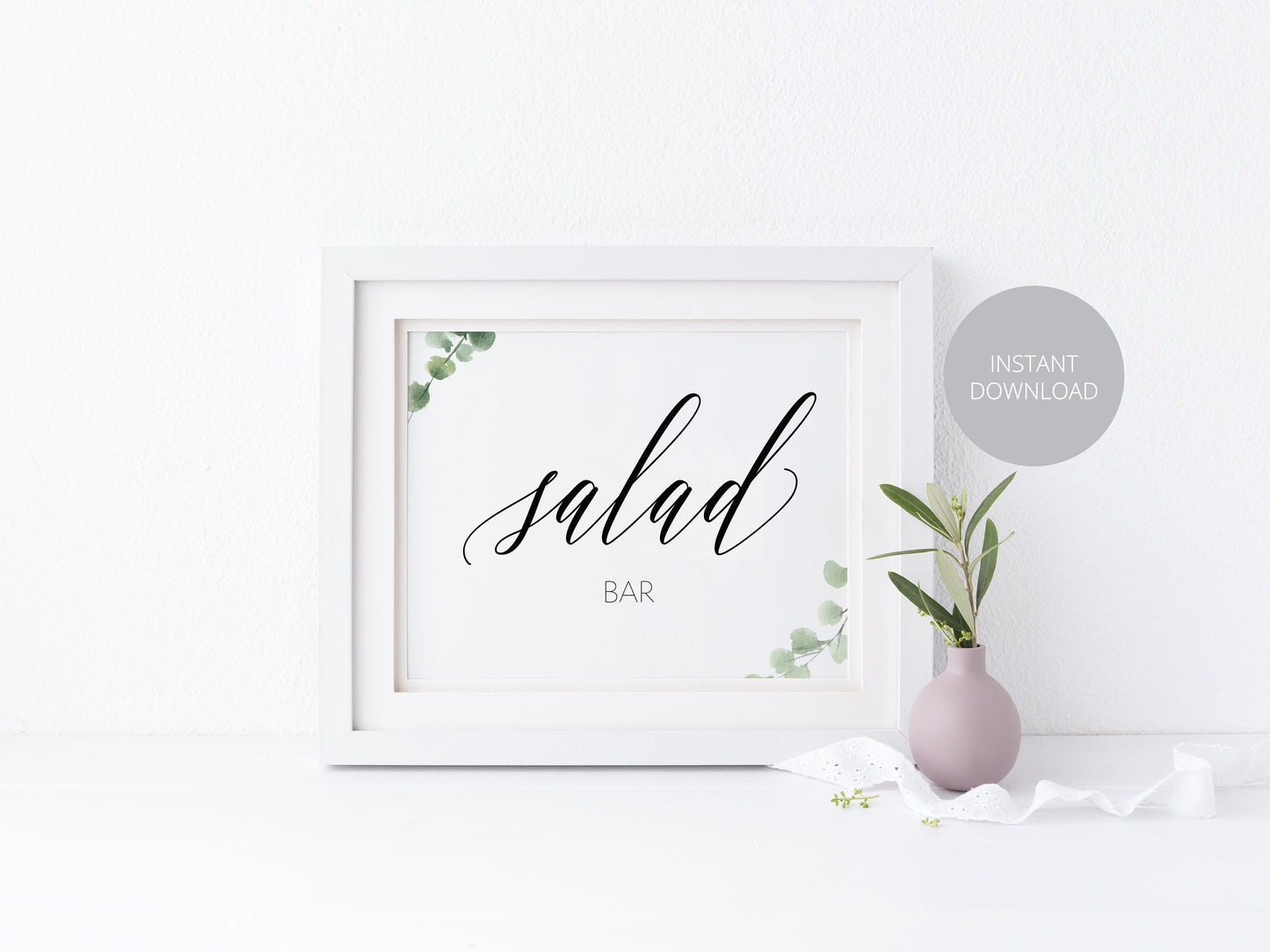 Wedding Salad Bar Sign, Wedding Bar Sign, Wedding Food Sign, Wedding Signage, Wedding, Wedding Decor, Instant Download SIGNS | PHOTO BOOTH SAVVY PAPER CO