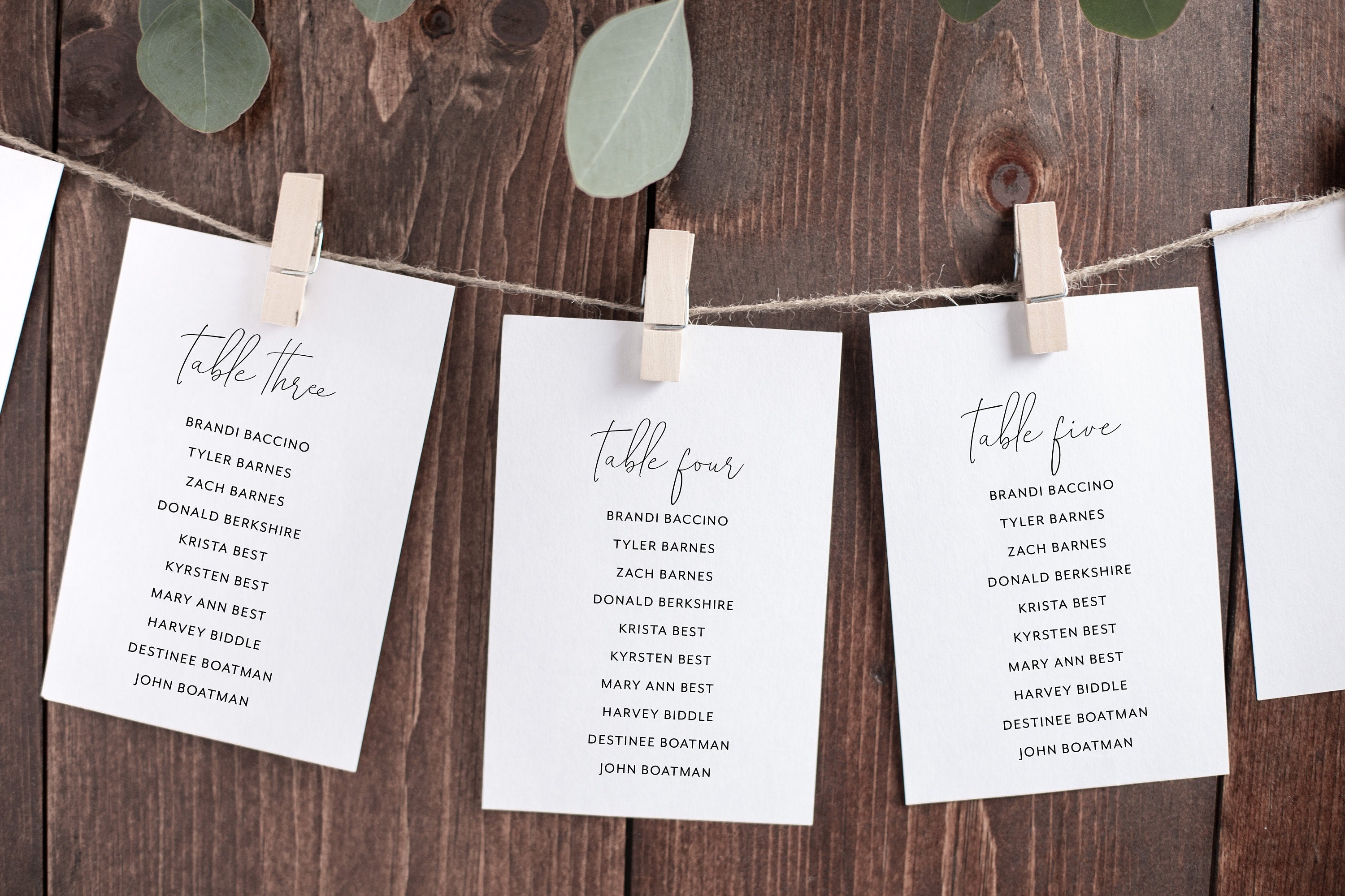 Wedding on sale seating labels