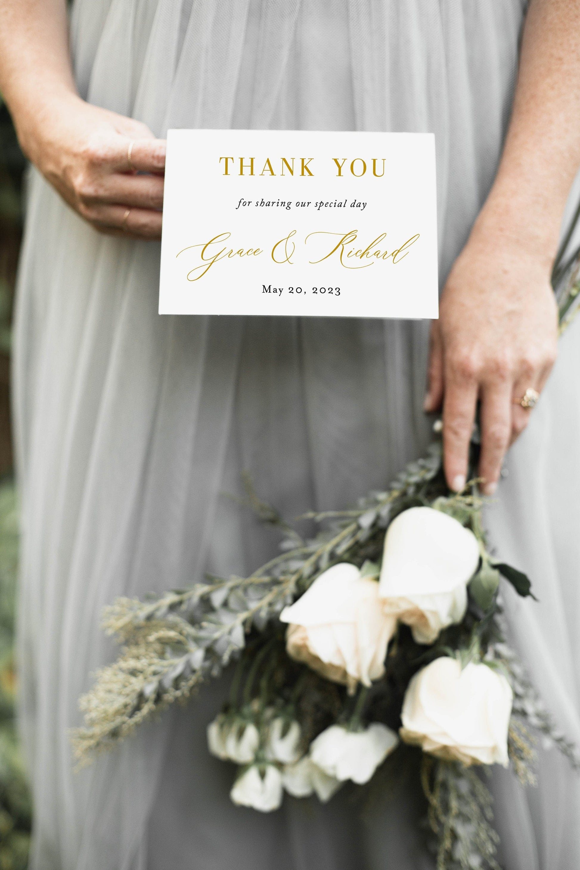 Wedding Thank You Card, Instant Download, Thank you Cards, Printable Thank You, Wedding Cards, Calligraphy  - Grace TAGS | TY | INSERTS SAVVY PAPER CO